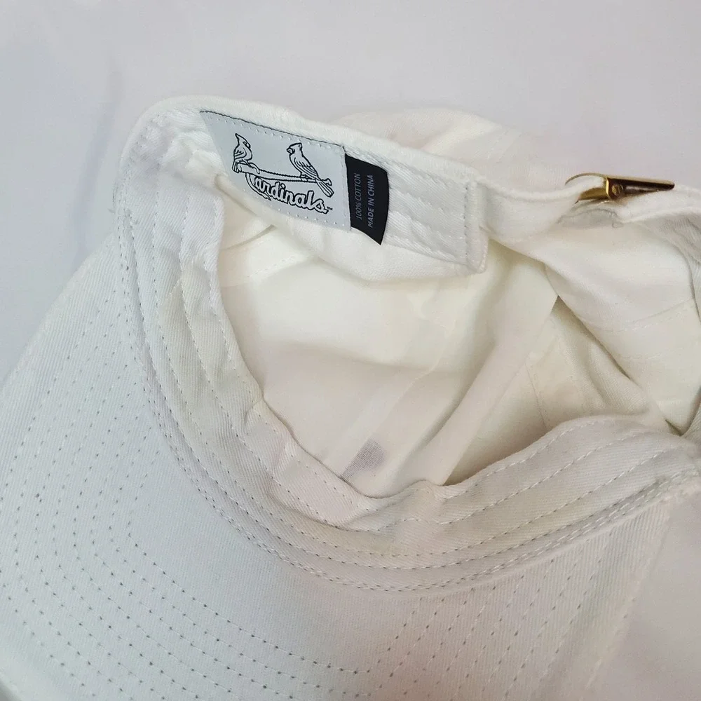 St.‎ Louis Cardinals Baseball Hat 6-9-23 SGA MLB Shane Co. White Gold Adjustable